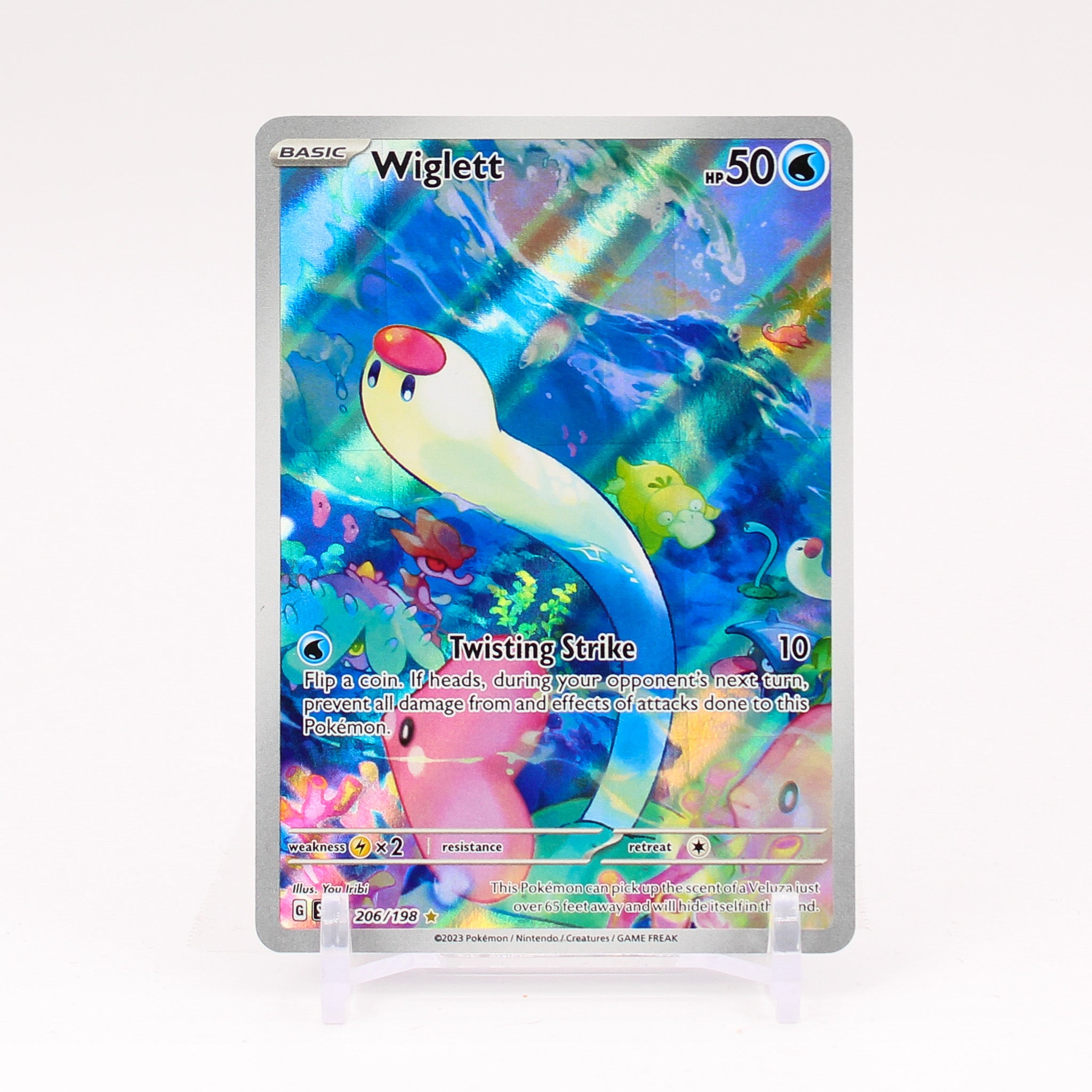 Wiglett - 206/198 Scarlet & Violet ART RARE Pokemon - NM/MINT
