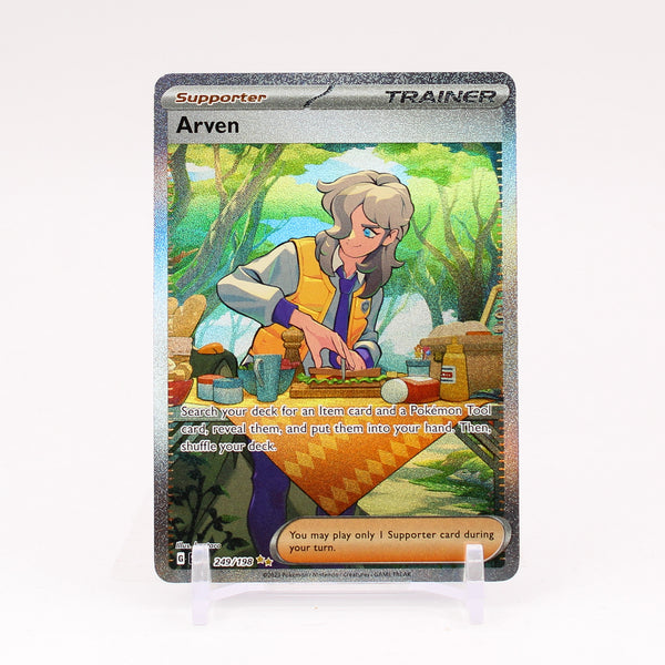 arven pokemon card 249 198 Arven - 249/198 Scarlet & Violet ALTERNATE ART Trainer