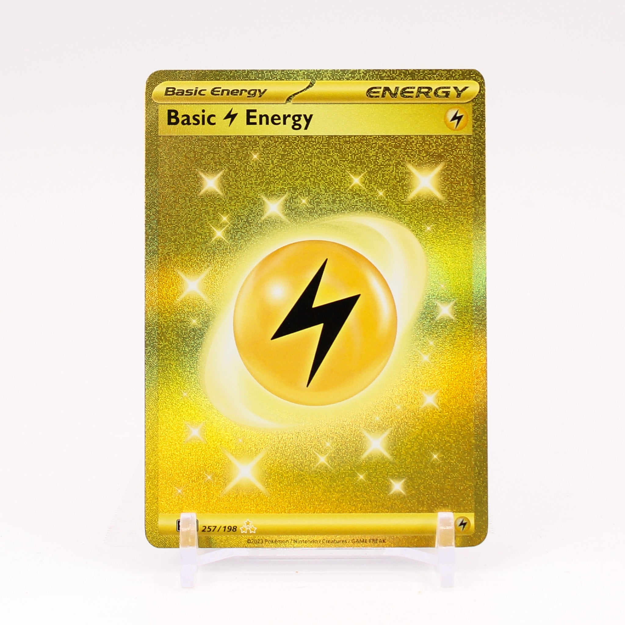 Basic Lightninig Energy - 257/198 Scarlet & Violet SECRET RARE GOLD - NM/MINT