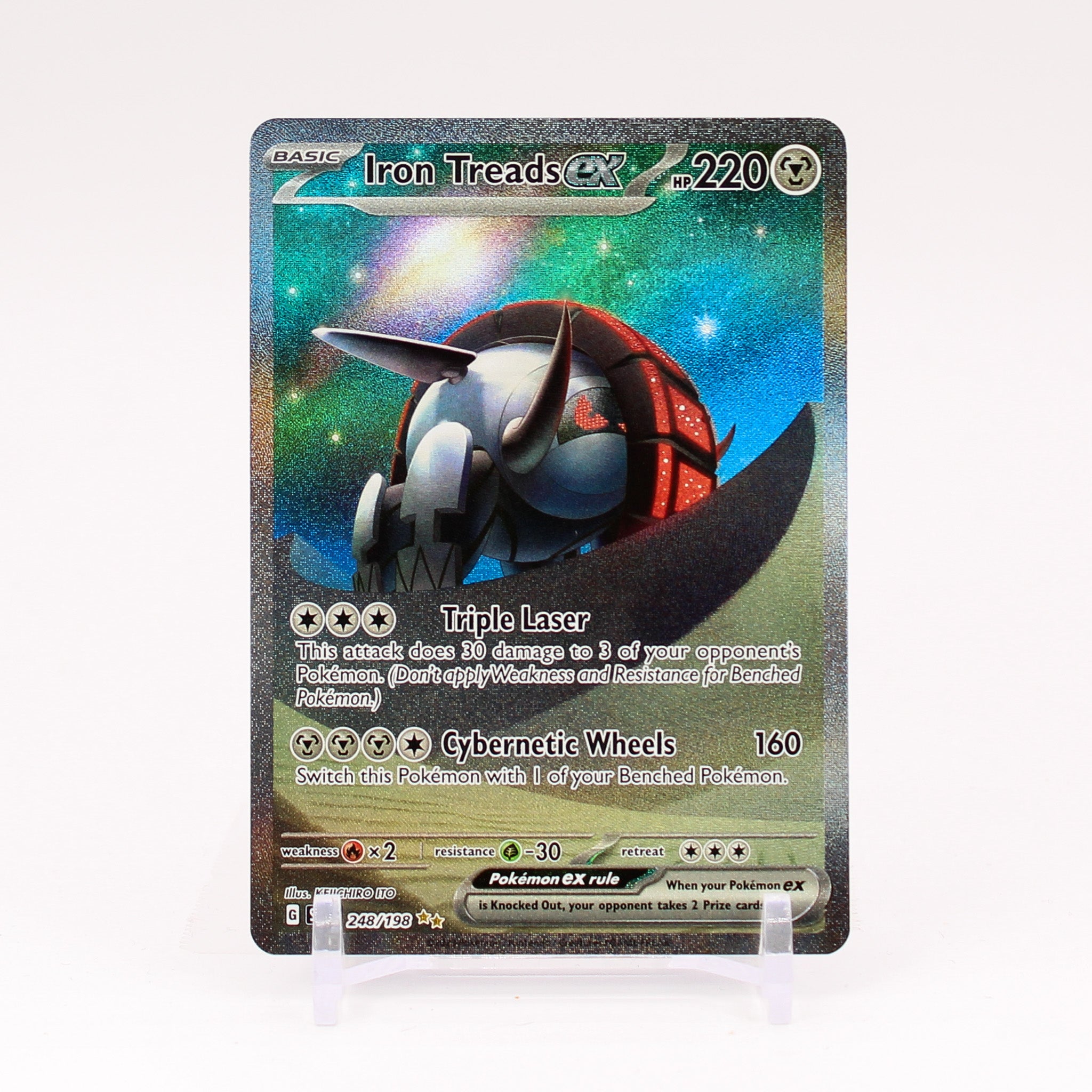 Iron Treads ex - 248/198 Scarlet & Violet ALTERNATE ART Pokemon - NM/MINT
