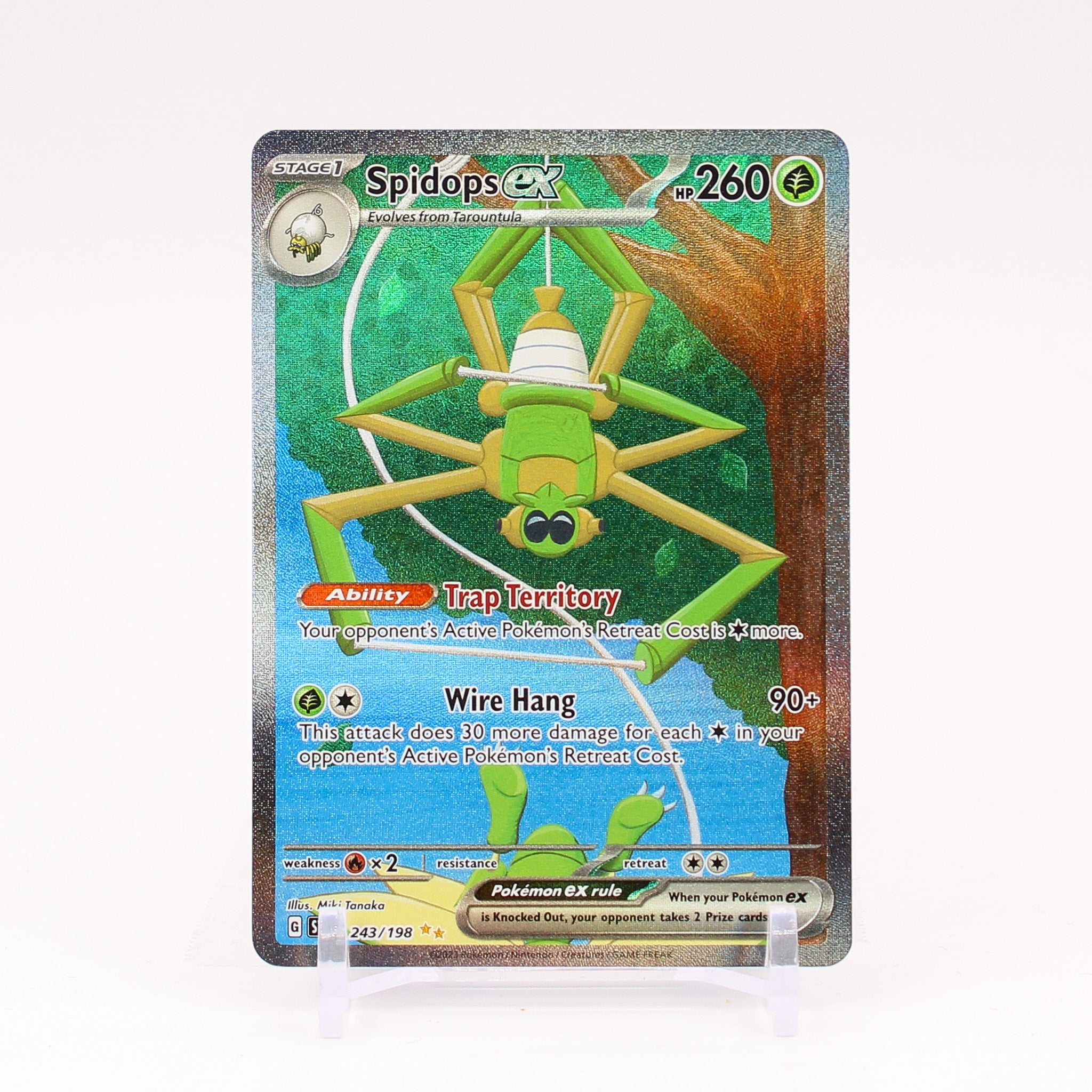 Spidops ex - 243/198 Scarlet & Violet ALTERNATE ART Pokemon - NM/MINT