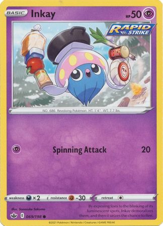 Inkay - 069/198 Chilling Reign Common Pokemon - NM/MINT