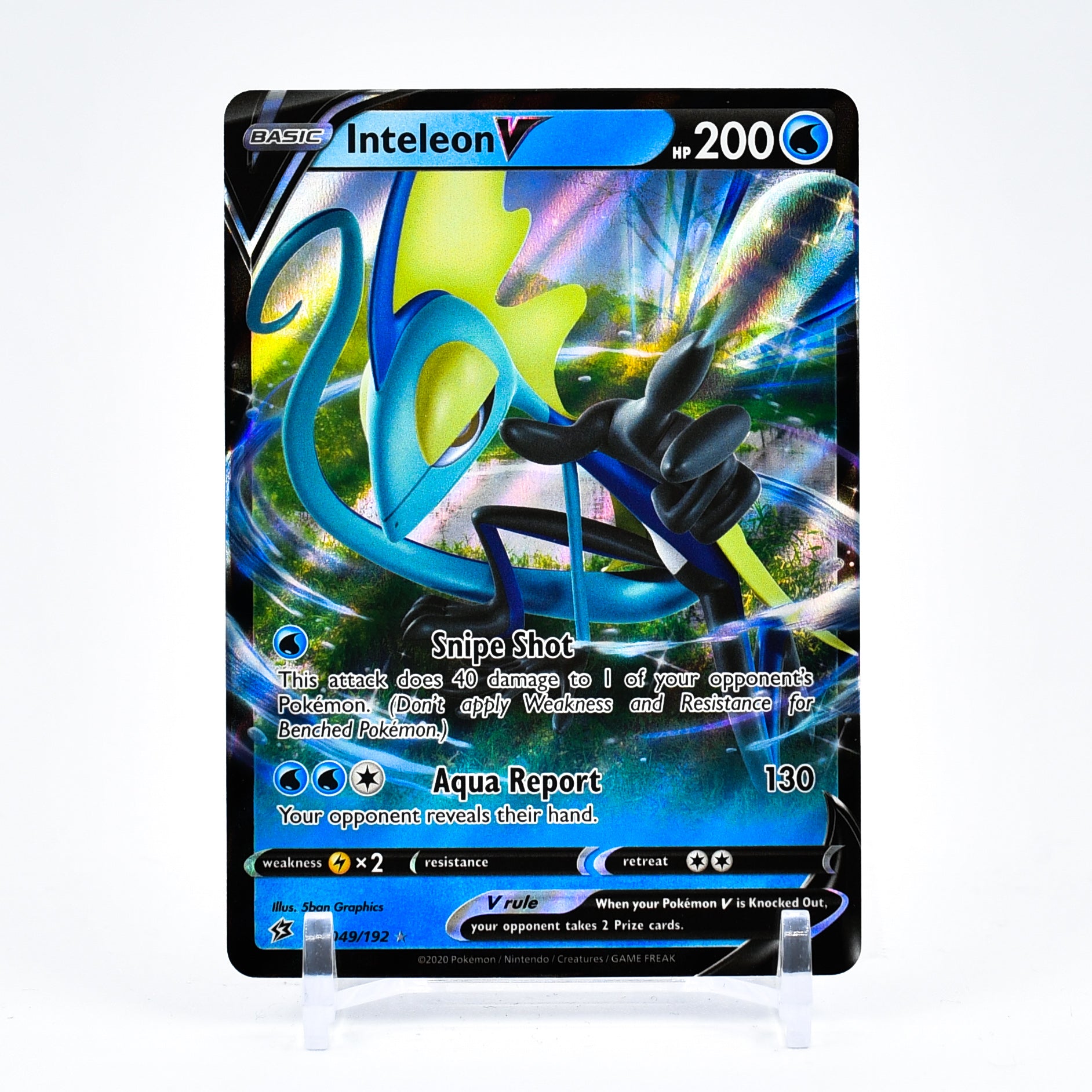 Inteleon V - 049/192 Rebel Clash Ultra Rare Pokemon - NM/MINT