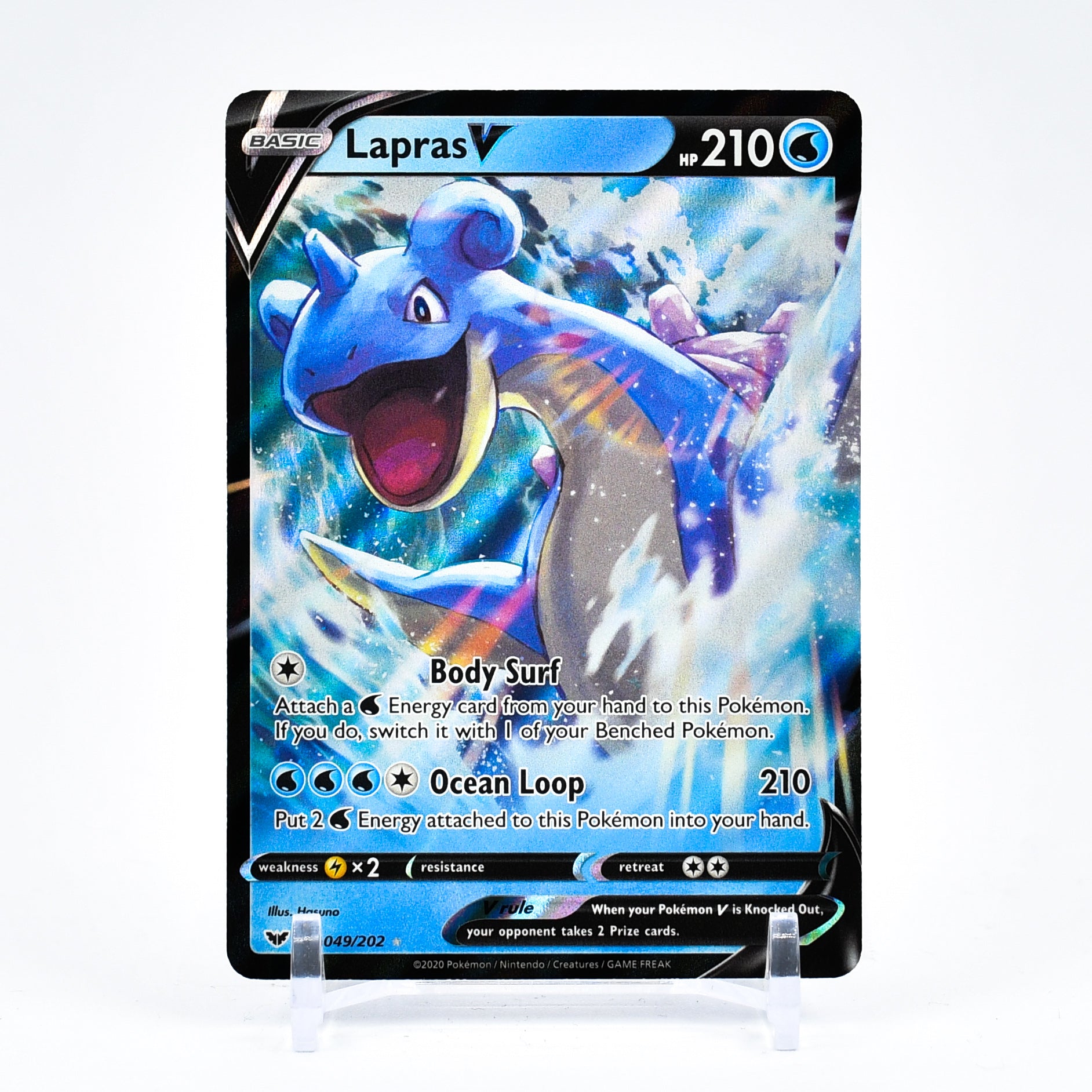 Lapras V - 049/202 Sword & Shield Ultra Rare Pokemon - NM/MINT