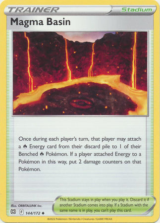 Magma Basin - 144/172 Brilliant Stars Uncommon Trainer - NM/MINT