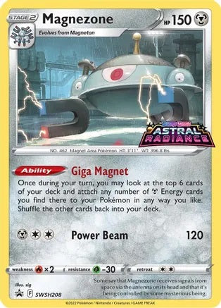 Magnezone - SWSH208 ASTRAL RADIANCE PRERELESE STAMPED Promo Pokemon - NM/MINT