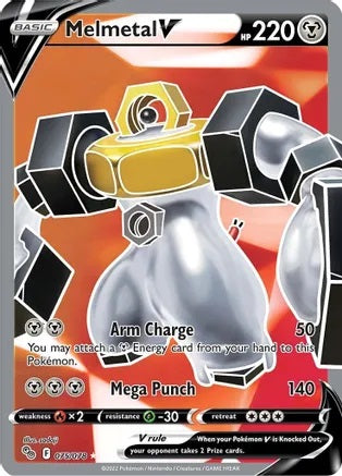 Melmetal V - 075/078 Pokémon GO FULL ART Pokemon - NM/MINT