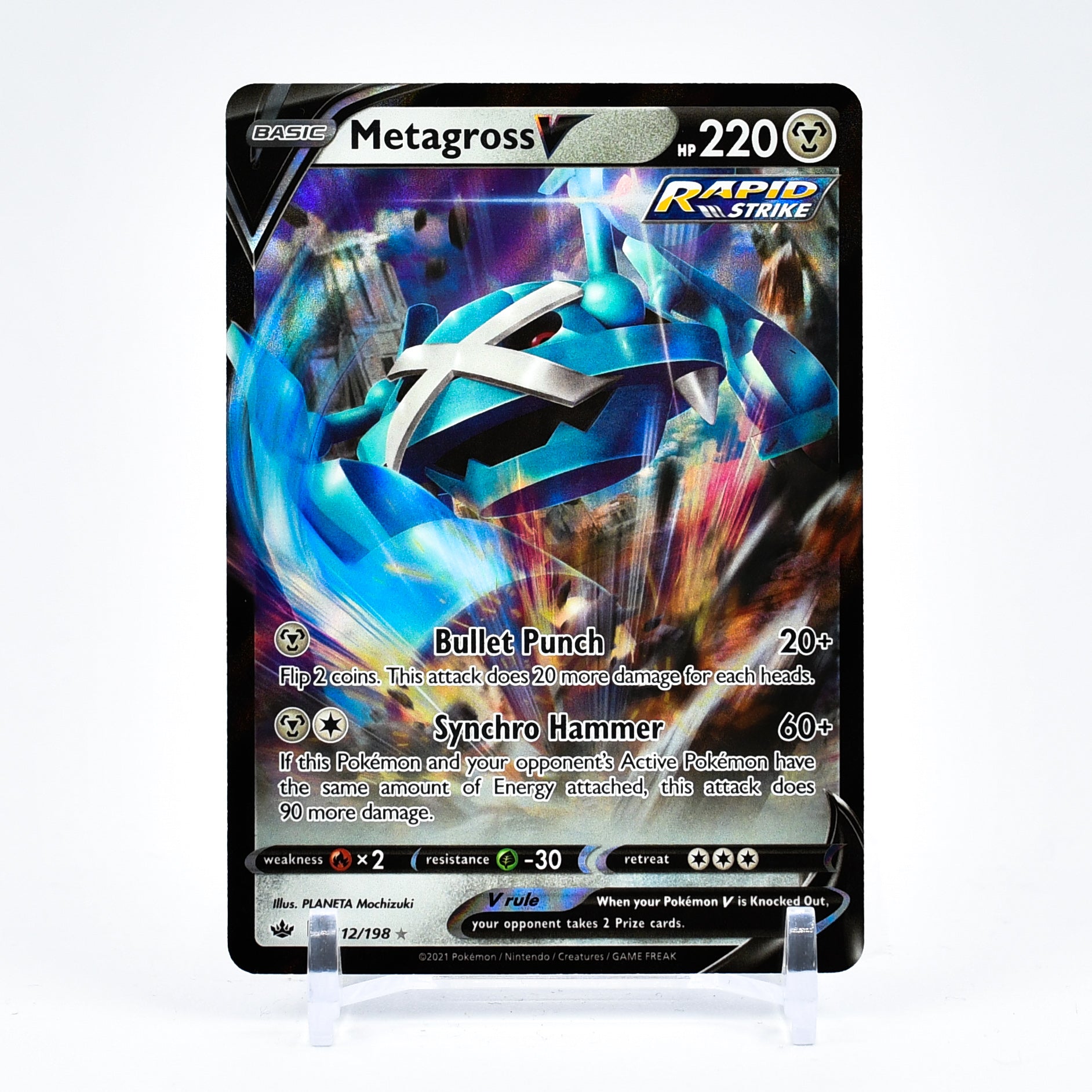 Metagross V - 112/198 Chilling Reign Ultra Rare Pokemon - NM/MINT