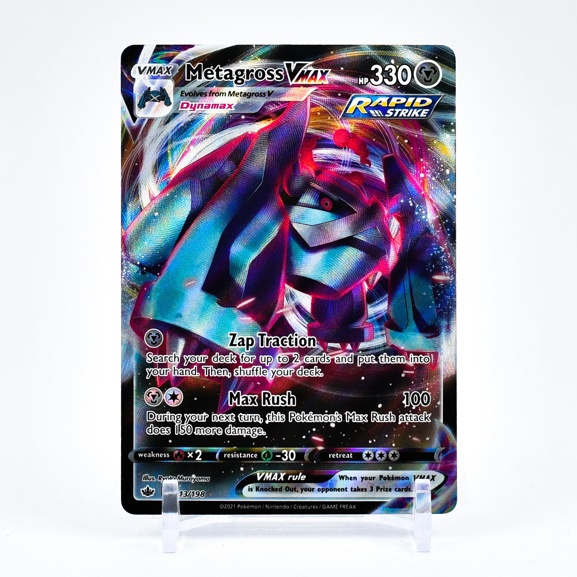 Metagross Vmax - 113/198 Chilling Reign Ultra Rare Pokemon - NM/MINT