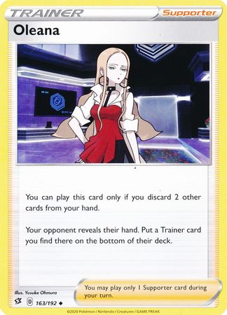 Oleana - 163/192 Rebel Clash Uncommon Trainer - NM/MINT