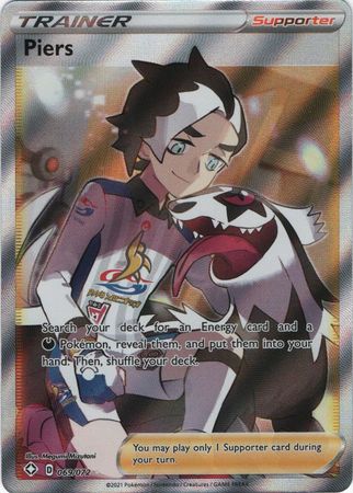 Piers - 069/072 Shining Fates FULL ART Trainer - NM/MINT