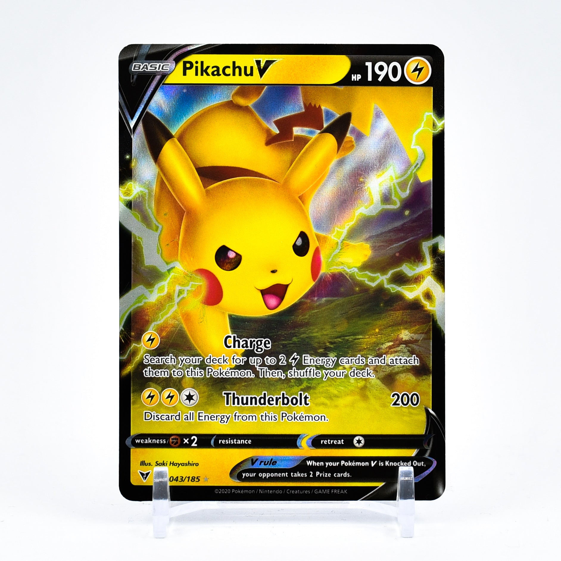Pikachu V - 043/185 Vivid Voltage Ultra Rare Pokemon - NM/MINT