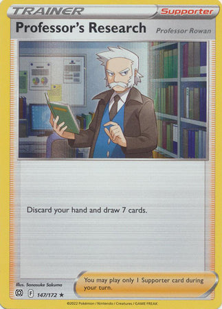 Professor's Research - 147/172 Brilliant Stars Holo Rare Trainer - NM/MINT
