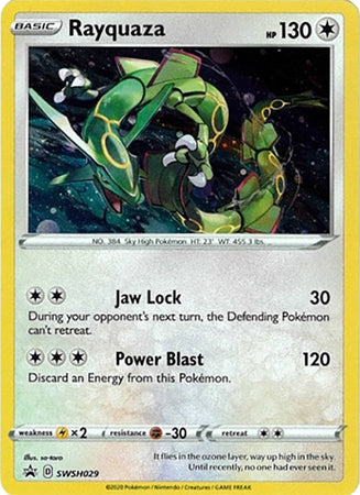 Rayquaza - SWSH029 Black Star Promo Pokemon - NM/MINT