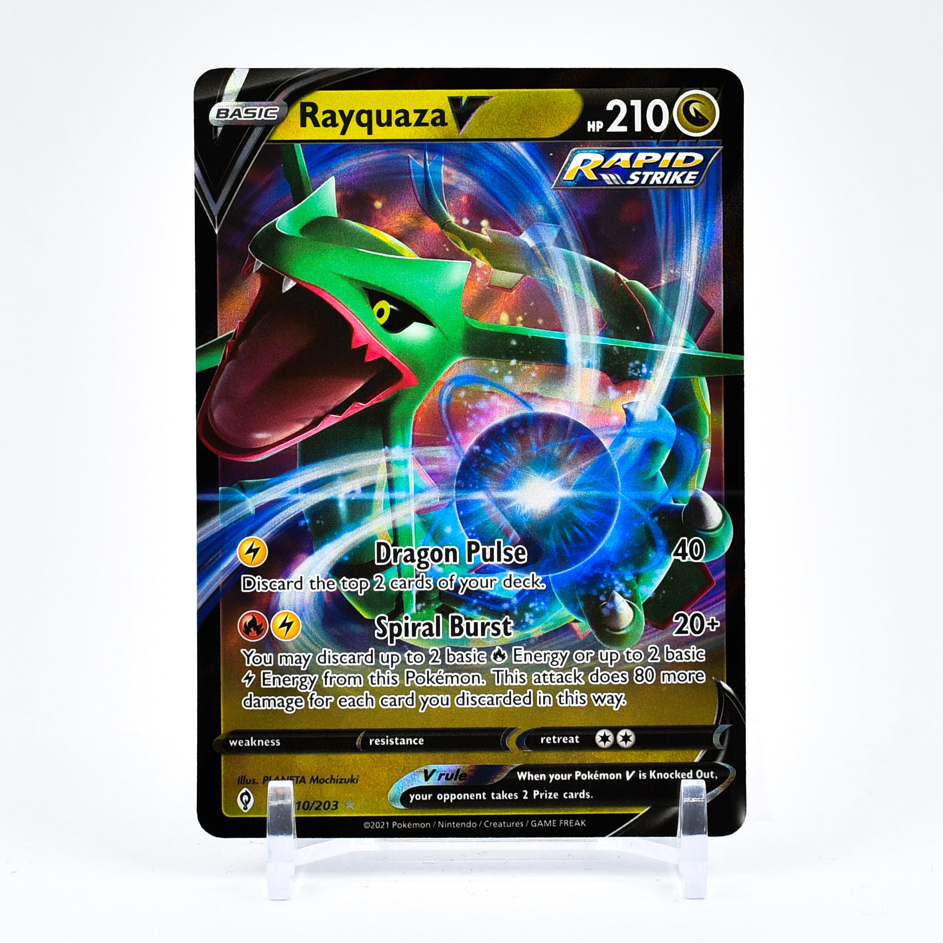 Rayquaza V - 110/203 Evolving Skies Ultra Rare Pokemon - NM/MINT