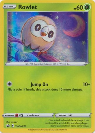 Rowlet - SWSH220 Black Star Promo Pokemon - NM/MINT