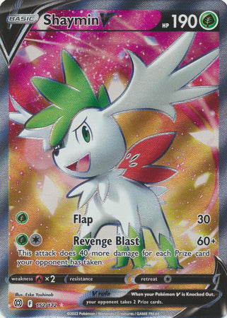 Shaymin V - 152/172 Brilliant Stars FULL ART Pokemon - NM/MINT
