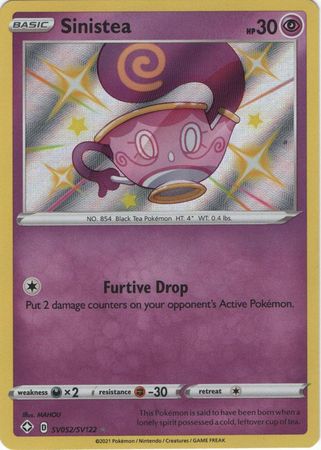 Sinistea - SV052/SV122 Shining Fates SHINY Holo Rare Pokemon - NM/MINT