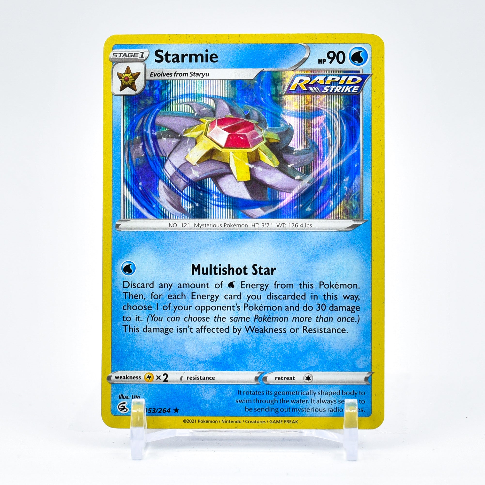 Starmie - 053/264 Fusion Strike Holo Rare Pokemon - NM/MINT