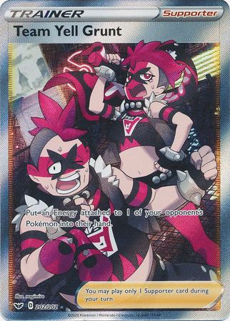 Team Yell Grunt - 202/202 Sword & Shield FULL ART Trainer - NM/MINT