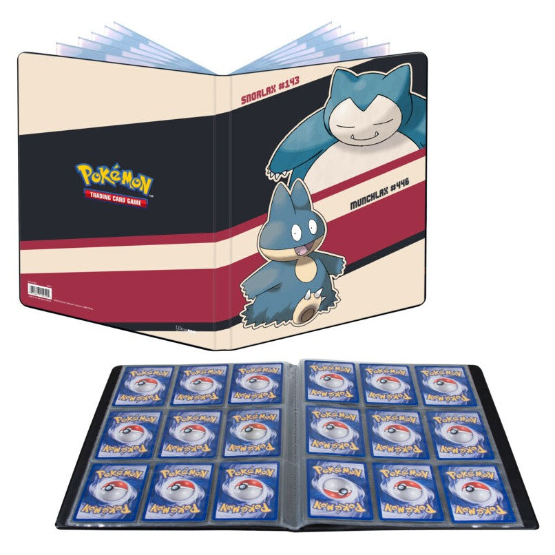 Pokemon Portfolio Binder - Ultra PRO Top Loading 9 Pocket - Snorlax Munchlax